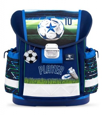 Iskolatáska, fémcsat, BELMIL "Classy Player", foci