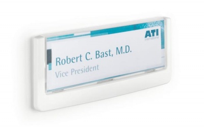 Információs tábla, 149x52,5 mm, DURABLE "CLICK SIGN", fehér