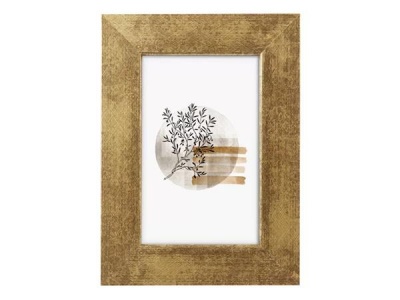 Képkeret, fa, 10x15 cm, "Goldbuch Ian", arany