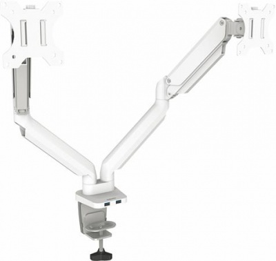 Monitortartó kar, két monitorhoz, FELLOWES "Platinum Series™ Dual", fehér