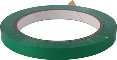 Tasakzáró szalag, 9 mmx66 m, öntapadó, zöld