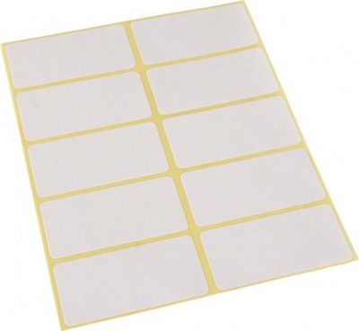 Etikett, 25x50 mm, 60 etikett/csomag