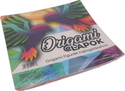 Origami papír, 20x20 cm, 100 lap