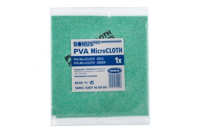 Törlőkendő, univerzális, 40x34 cm, BONUS "MicroCLOTH", zöld