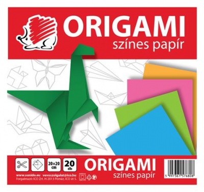 Origami papír, 20x20 cm, ICO "Süni", 20 lap