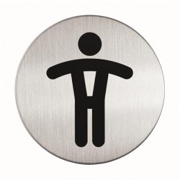 Információs piktogram, öntapadó, DURABLE "Férfi WC"